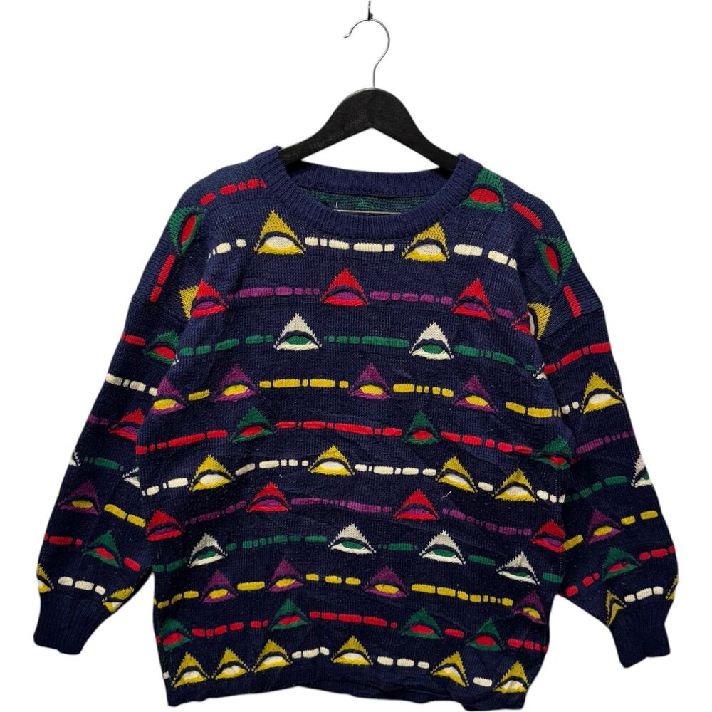 *****(Pics) Vintage 3d Patterned Textured Pullove… - image 1